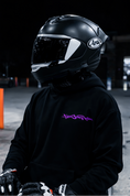 Load image into Gallery viewer, "BORN 2 RACE" PURPLE HOODIE