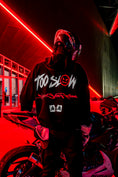 Load image into Gallery viewer, "TOO SLOW" RED HOODIE