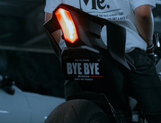 "BYE BYE" Bike Plate