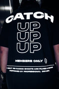 Load image into Gallery viewer, "CATCH UP" REFLECTIVE TEE (BLACK)