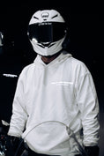 Load image into Gallery viewer, "CATCH UP" REFLECTIVE HOODIE (WHITE)