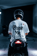 Load image into Gallery viewer, WHITE "CHASE ME" TEE