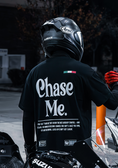 Load image into Gallery viewer, BLACK "CHASE ME" TEE