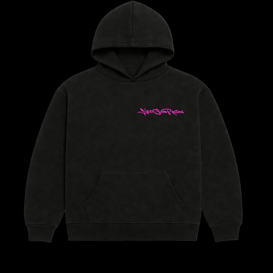 "BORN 2 RACE" PINK HOODIE