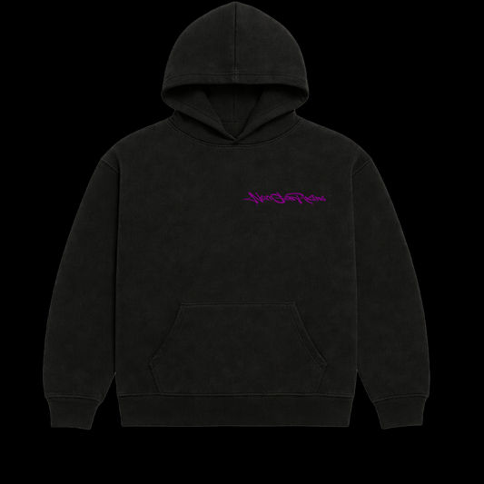 "BORN 2 RACE" PURPLE HOODIE