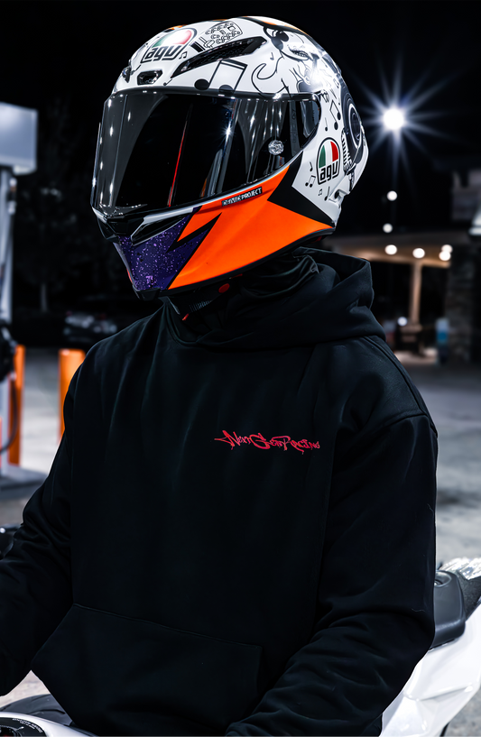 "BORN 2 RACE" RED HOODIE
