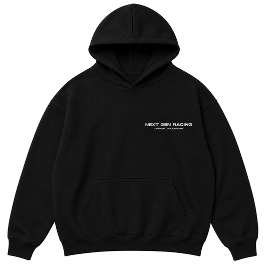 "CATCH UP" REFLECTIVE HOODIE (BLACK)