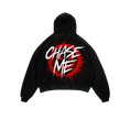 Load image into Gallery viewer, "CHASE ME" BLACK HOODIE