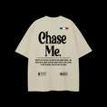 Load image into Gallery viewer, CREAM/LIGHT BROWN "CHASE ME" TEE