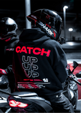 Load image into Gallery viewer, "CATCH UP" RED HOODIE