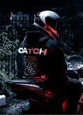 Load image into Gallery viewer, "CATCH UP" WHITE HOODIE