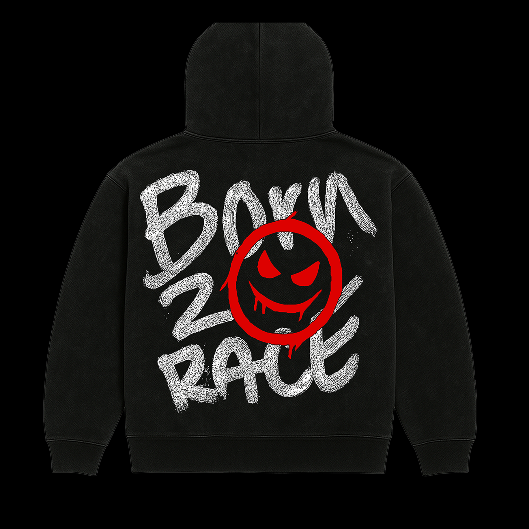 "BORN 2 RACE" RED HOODIE