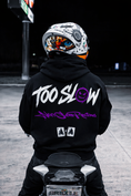 Load image into Gallery viewer, "TOO SLOW" PURPLE HOODIE
