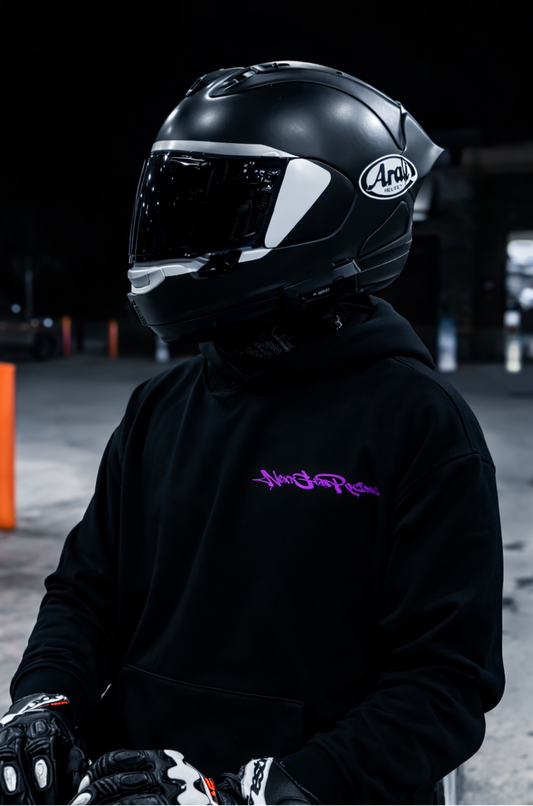 "BORN 2 RACE" PURPLE HOODIE