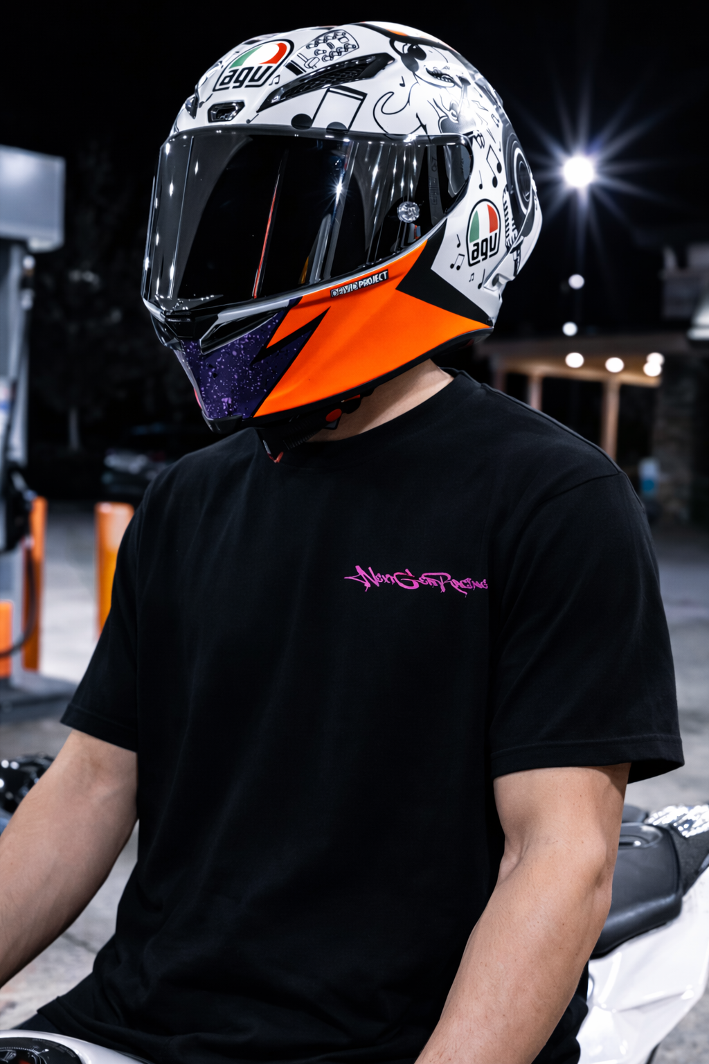 "BORN 2 RACE" PINK TEE