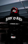 "BORN TO RACE" REFLECTIVE HOODIE