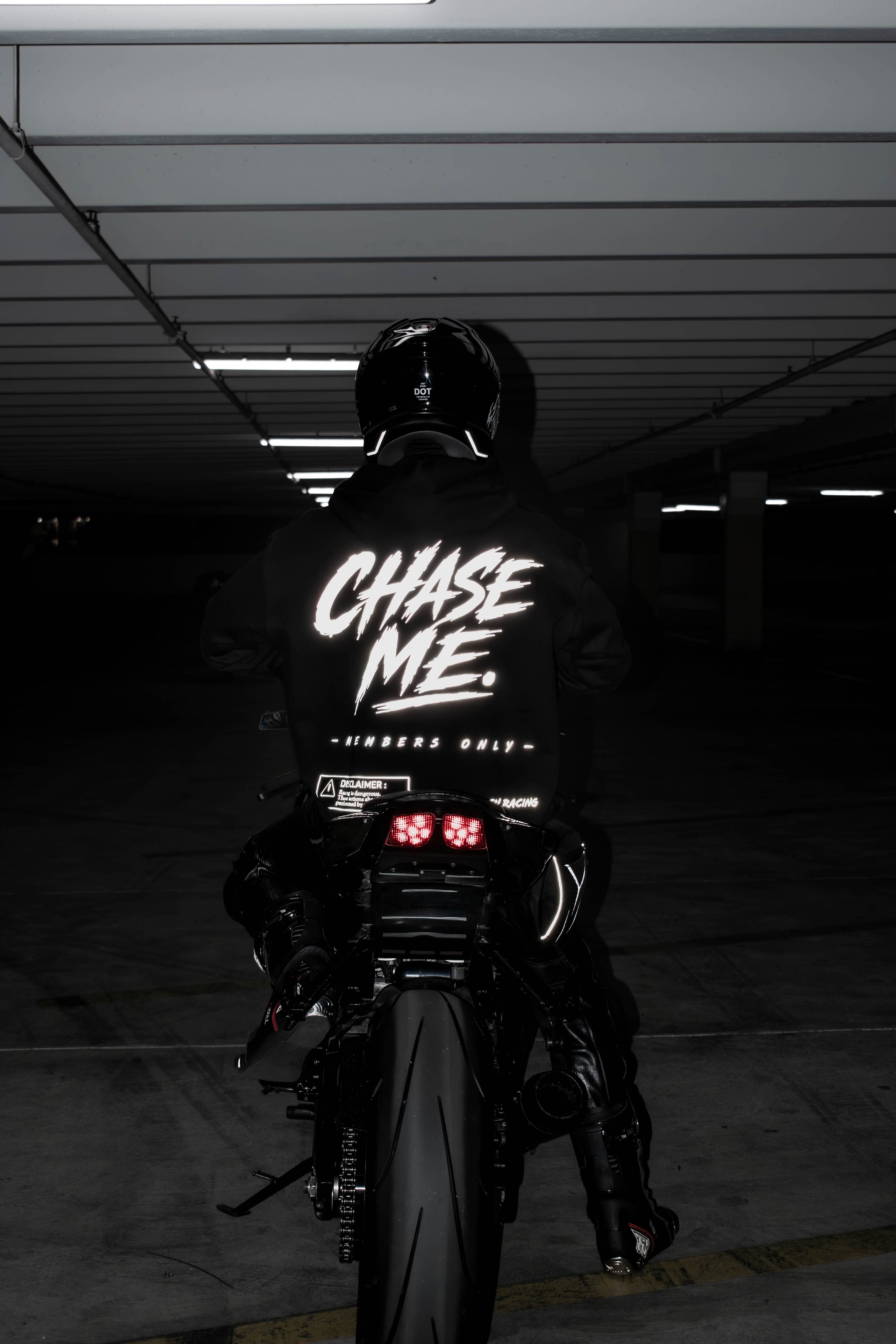 "CHASE ME" REFLECTIVE HOODIE