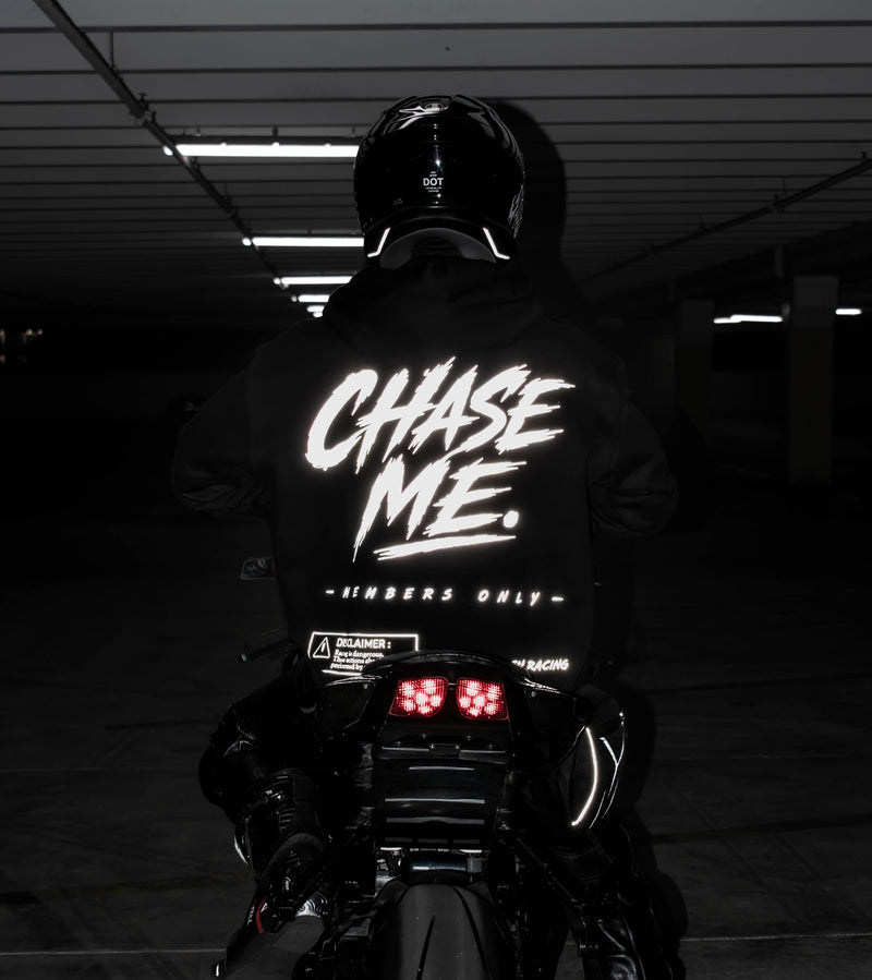 "CHASE ME" REFLECTIVE HOODIE