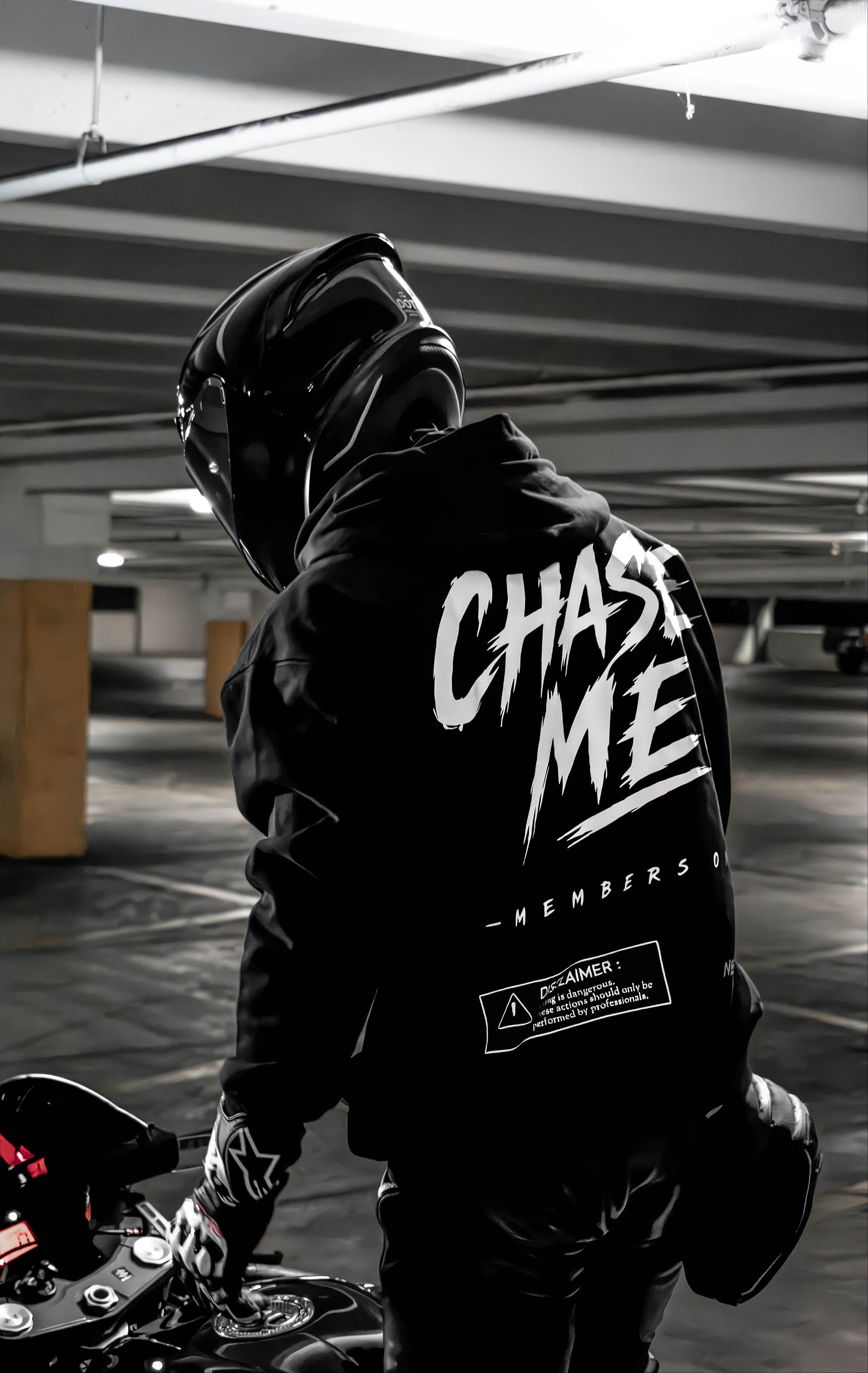 "CHASE ME" REFLECTIVE HOODIE