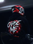 Load image into Gallery viewer, "CHASE ME" BLACK HOODIE

