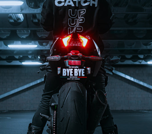 "BYE BYE" Bike Plate