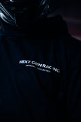 Load image into Gallery viewer, "CATCH UP" REFLECTIVE HOODIE (BLACK)
