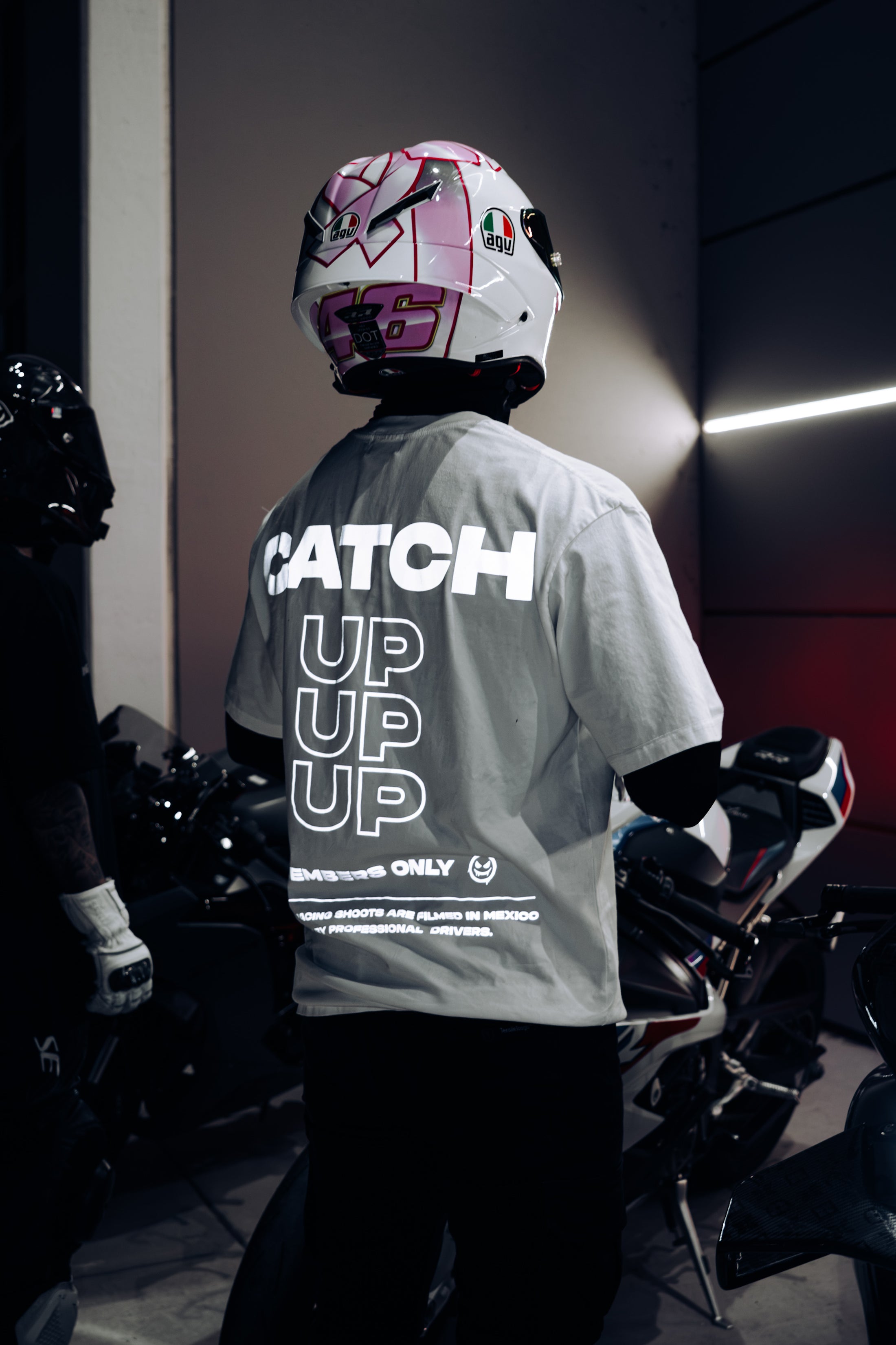 "CATCH UP" REFLECTIVE TEE (WHITE)