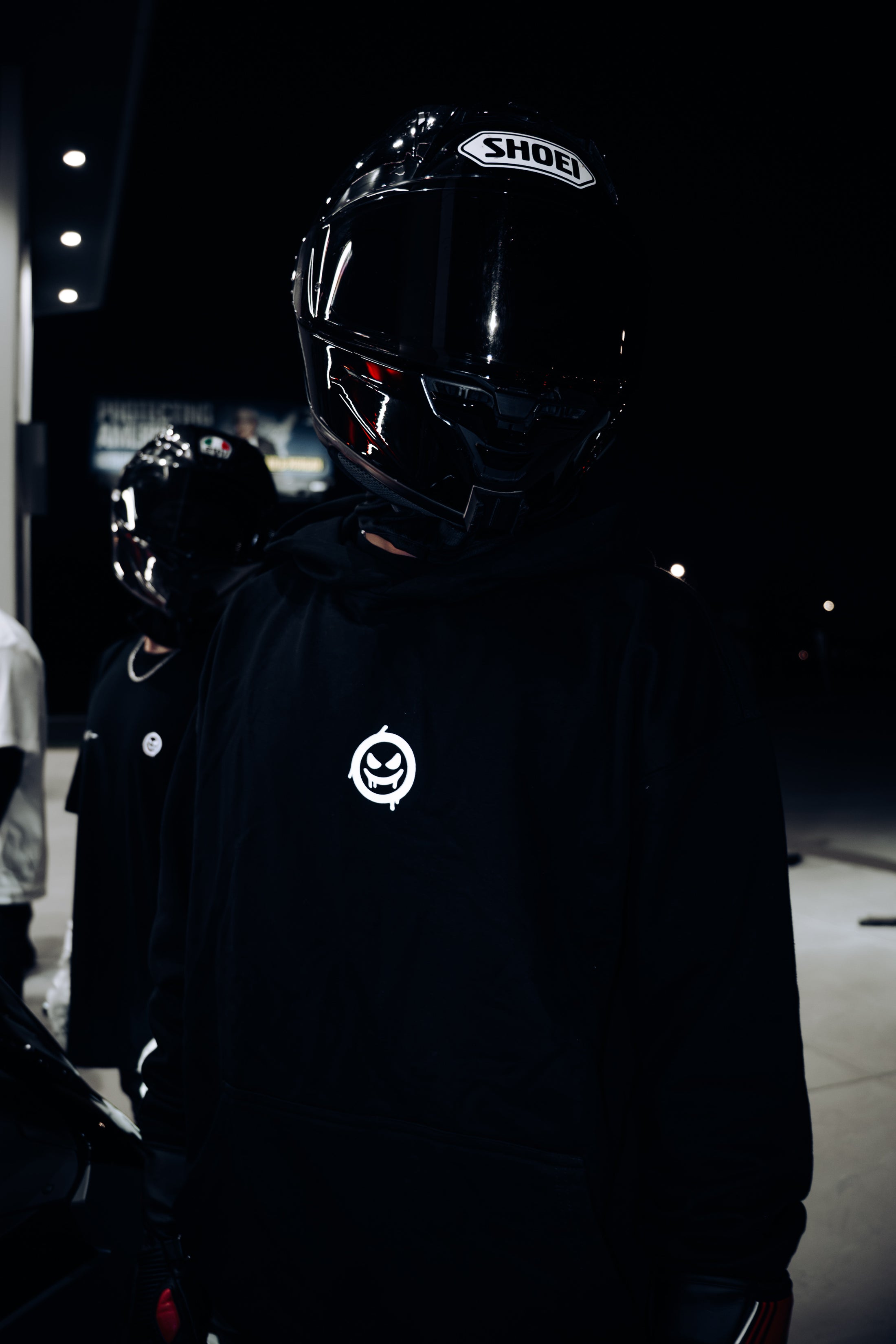 "BORN TO RACE" REFLECTIVE HOODIE