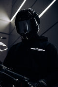 Load image into Gallery viewer, "CATCH UP" REFLECTIVE HOODIE (BLACK)

