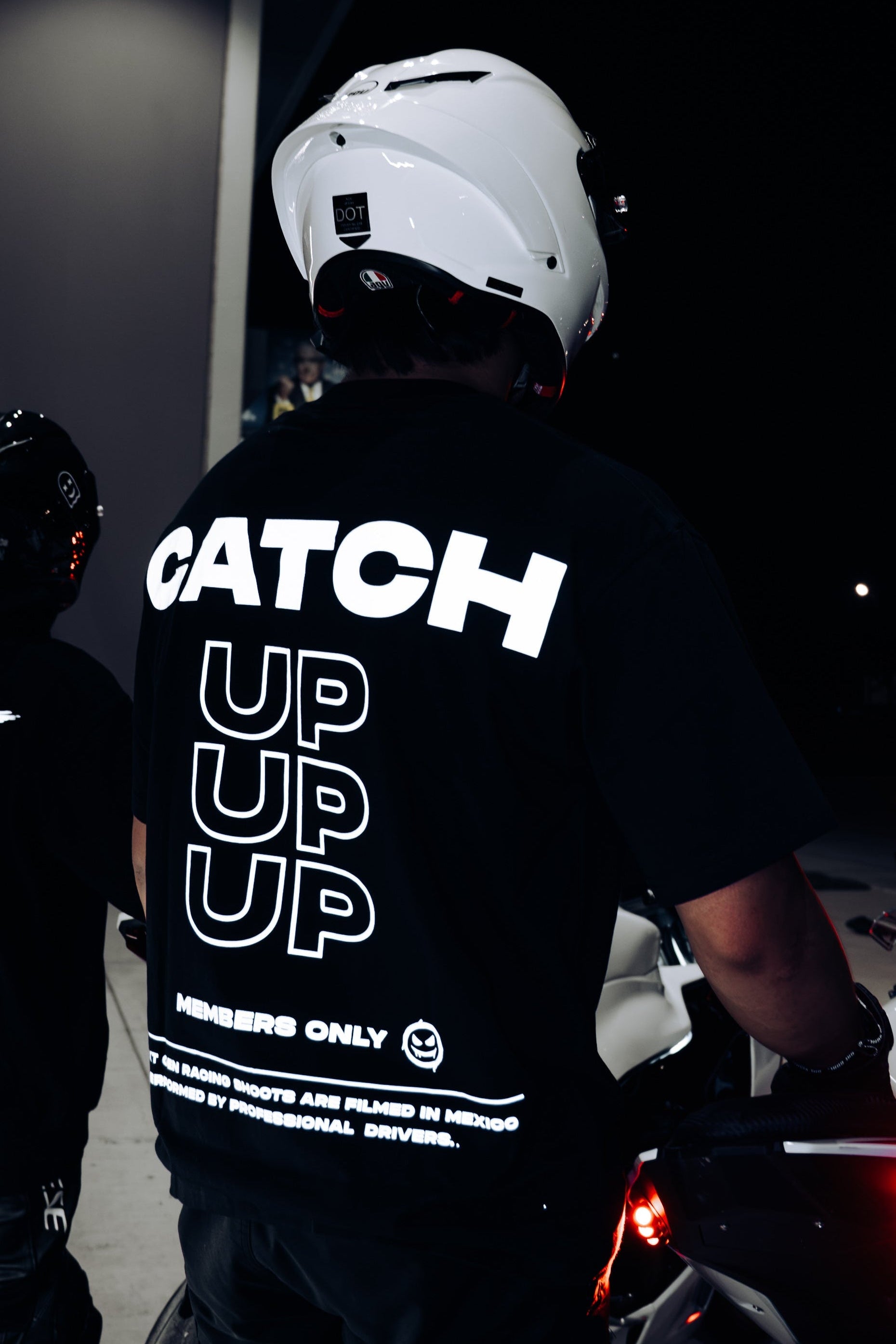 "CATCH UP" REFLECTIVE TEE (BLACK)