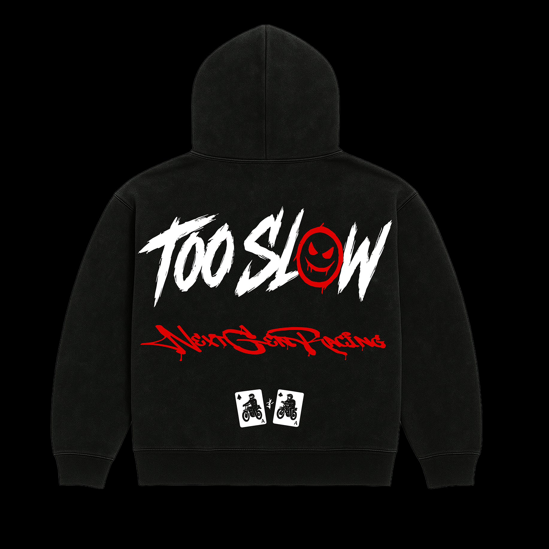 "TOO SLOW" RED HOODIE