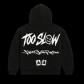 Load image into Gallery viewer, "TOO SLOW" WHITE HOODIE
