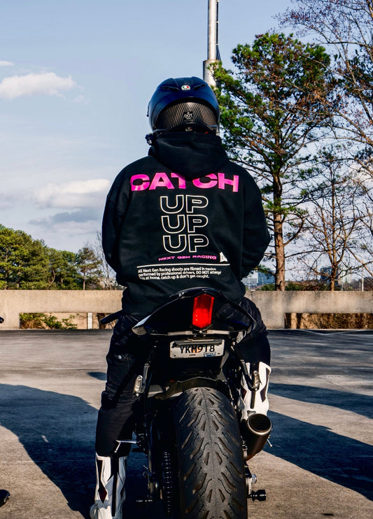 "CATCH UP" PINK HOODIE