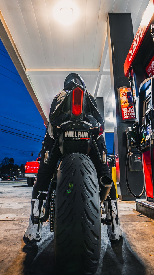 "WILL RUN" Magnetic Bike Plate