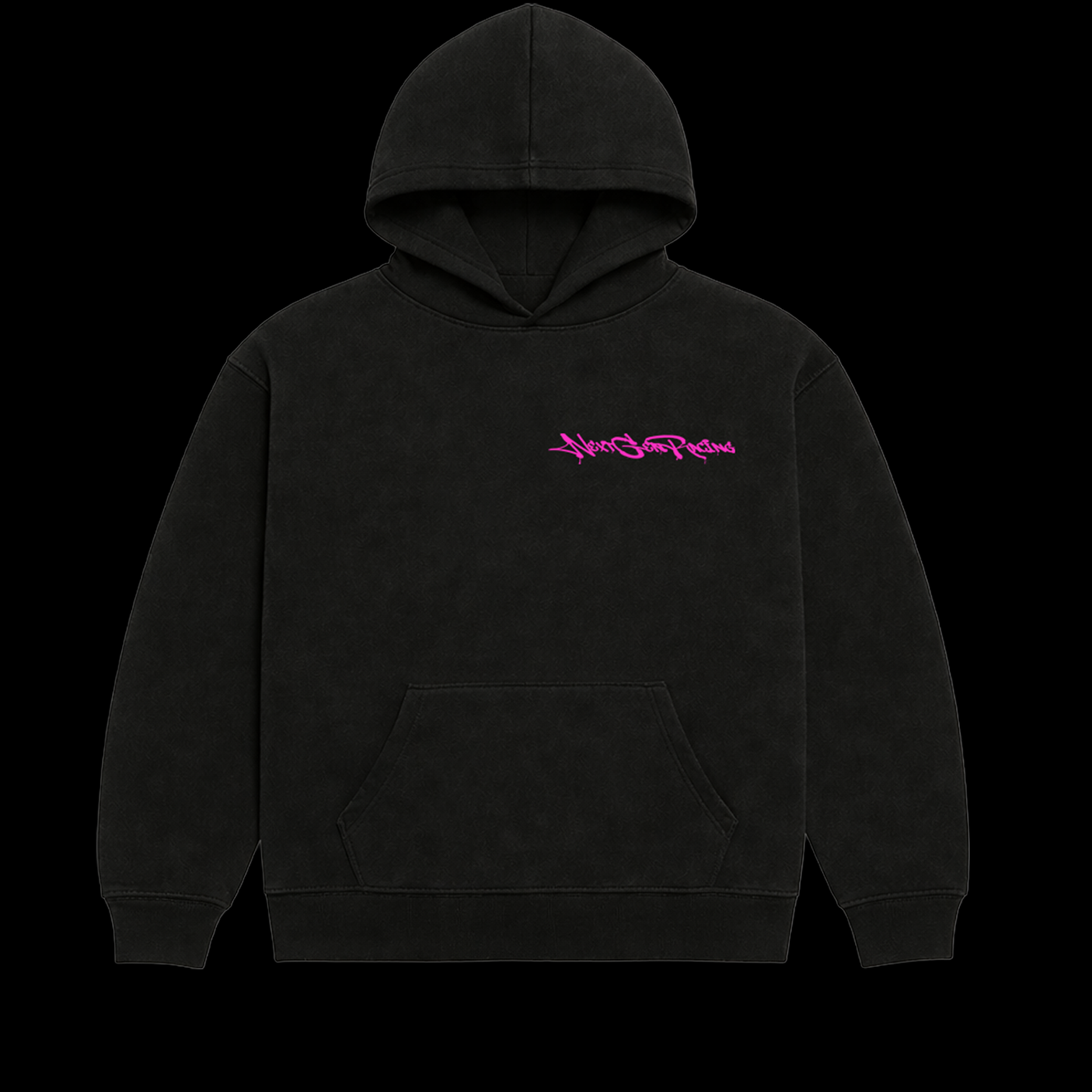 "BORN 2 RACE" PINK HOODIE