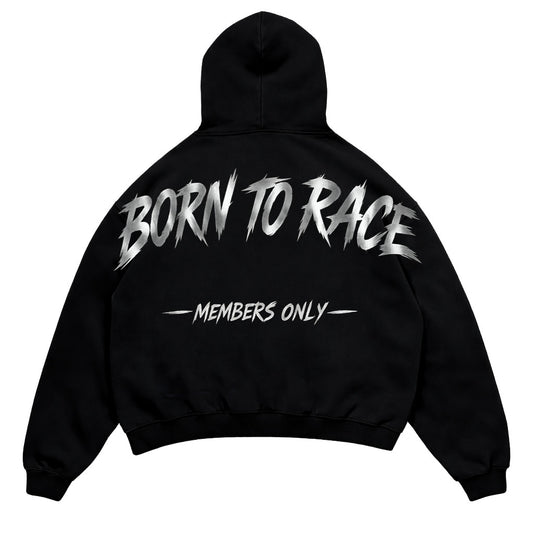 "BORN TO RACE" REFLECTIVE HOODIE