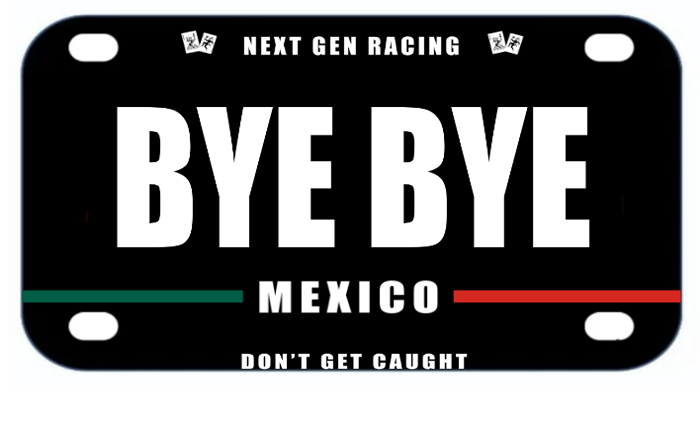 "BYE BYE" Non-Magnetic Bike Plate