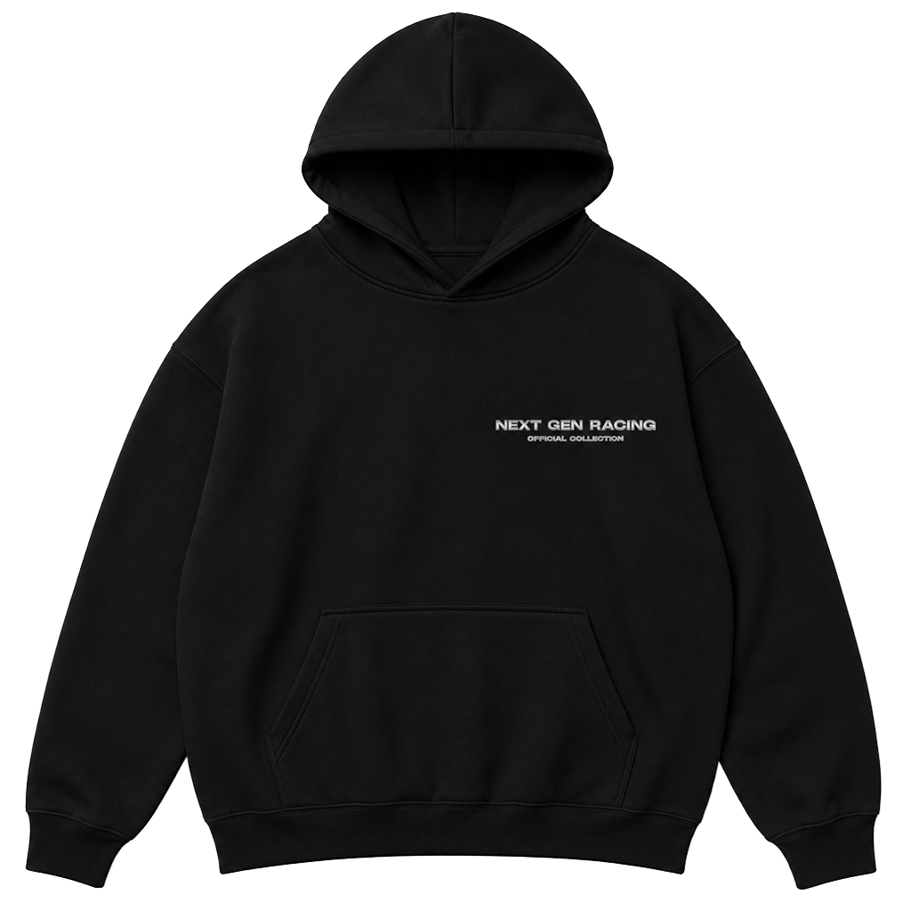 "CATCH UP" REFLECTIVE HOODIE (BLACK)