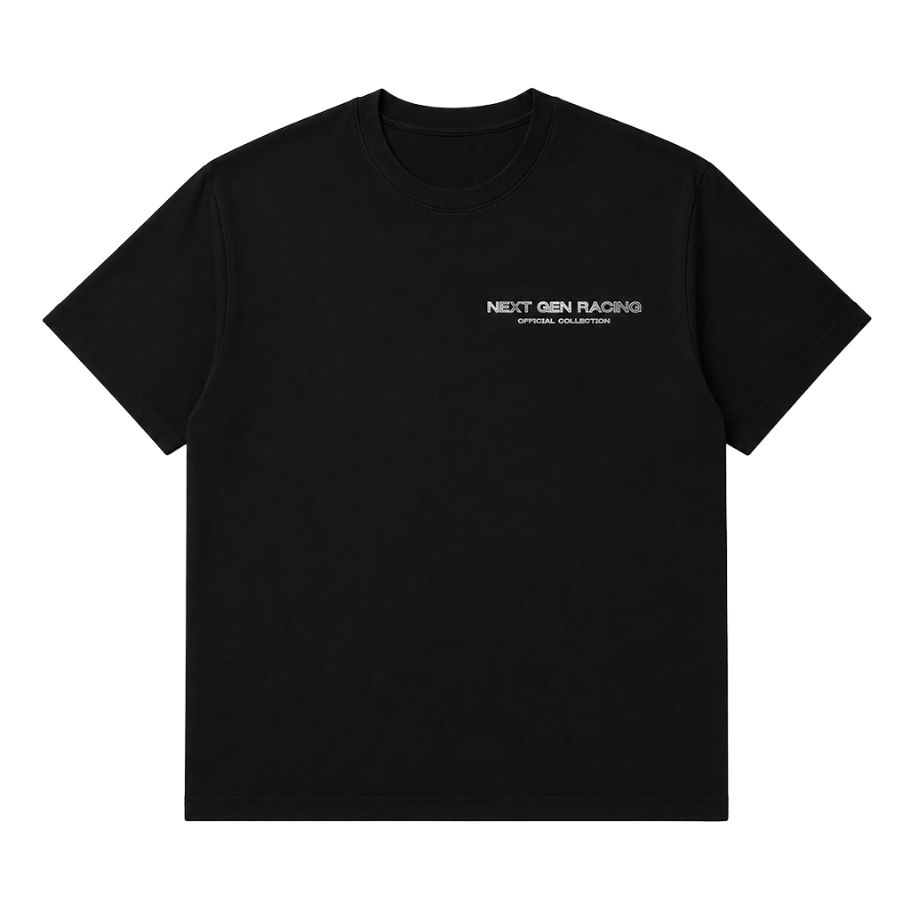 "CATCH UP" REFLECTIVE TEE (BLACK)