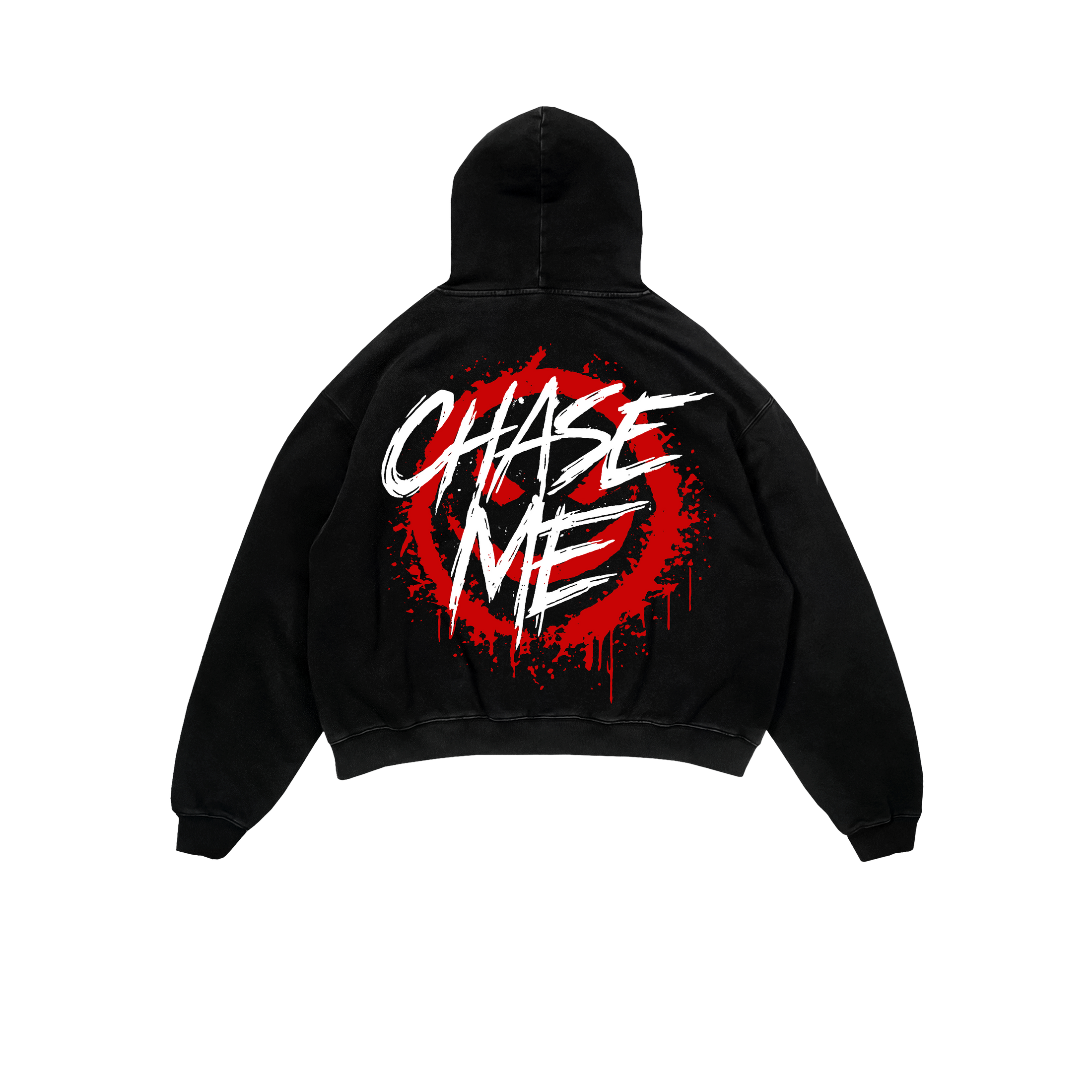 "CHASE ME" BLACK HOODIE
