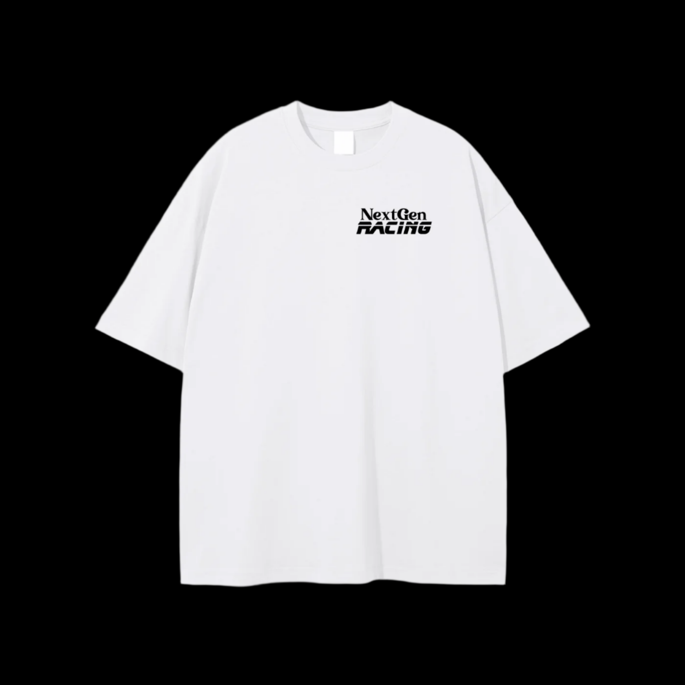 White "Chase Me" Tee