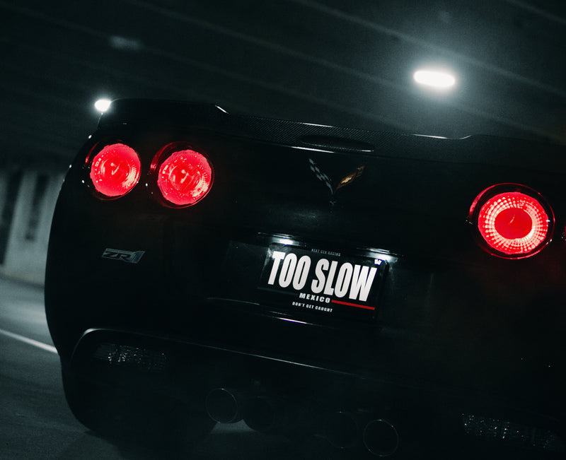 "TOO SLOW" Car Plate