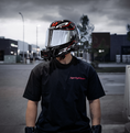 Load image into Gallery viewer, "BORN 2 RACE" RED TEE
