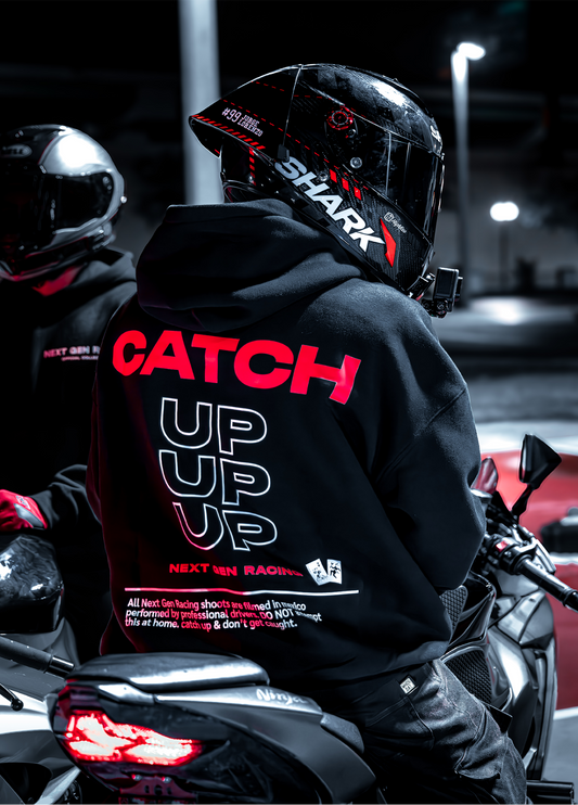 "CATCH UP" RED HOODIE