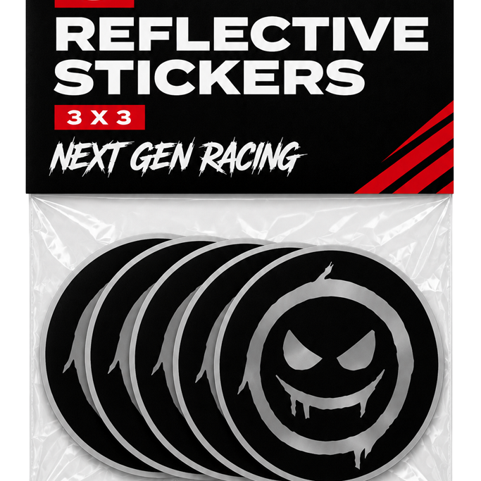 5-STICKER PACK (REFLECTIVE)