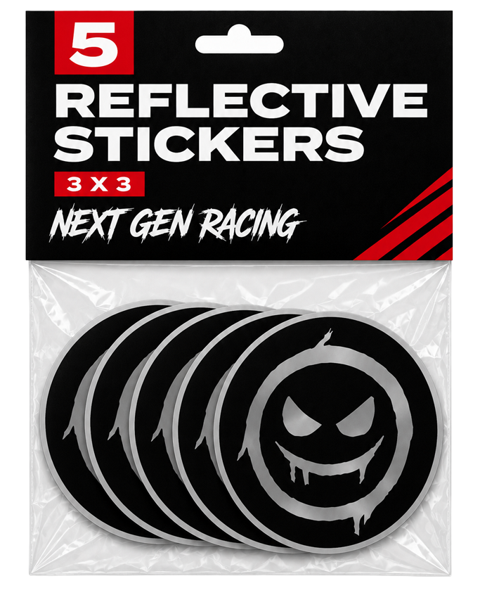 5-STICKER PACK (REFLECTIVE)