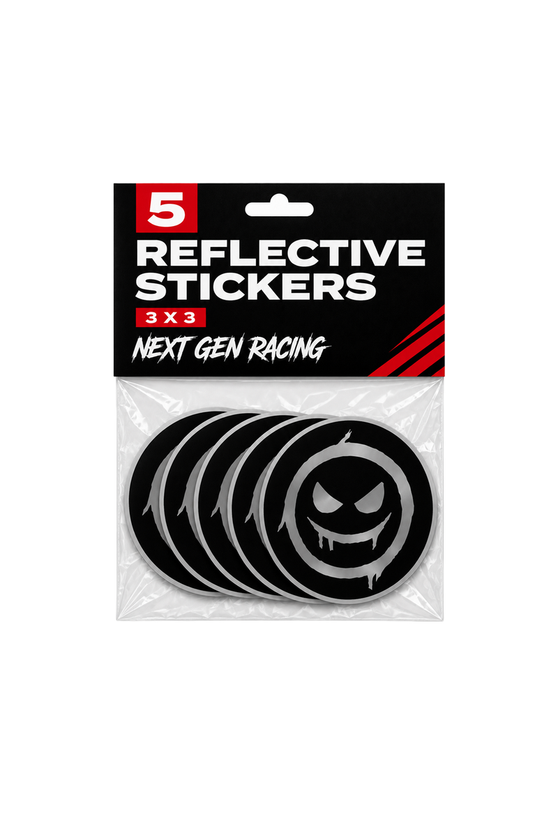 5-STICKER PACK (REFLECTIVE)