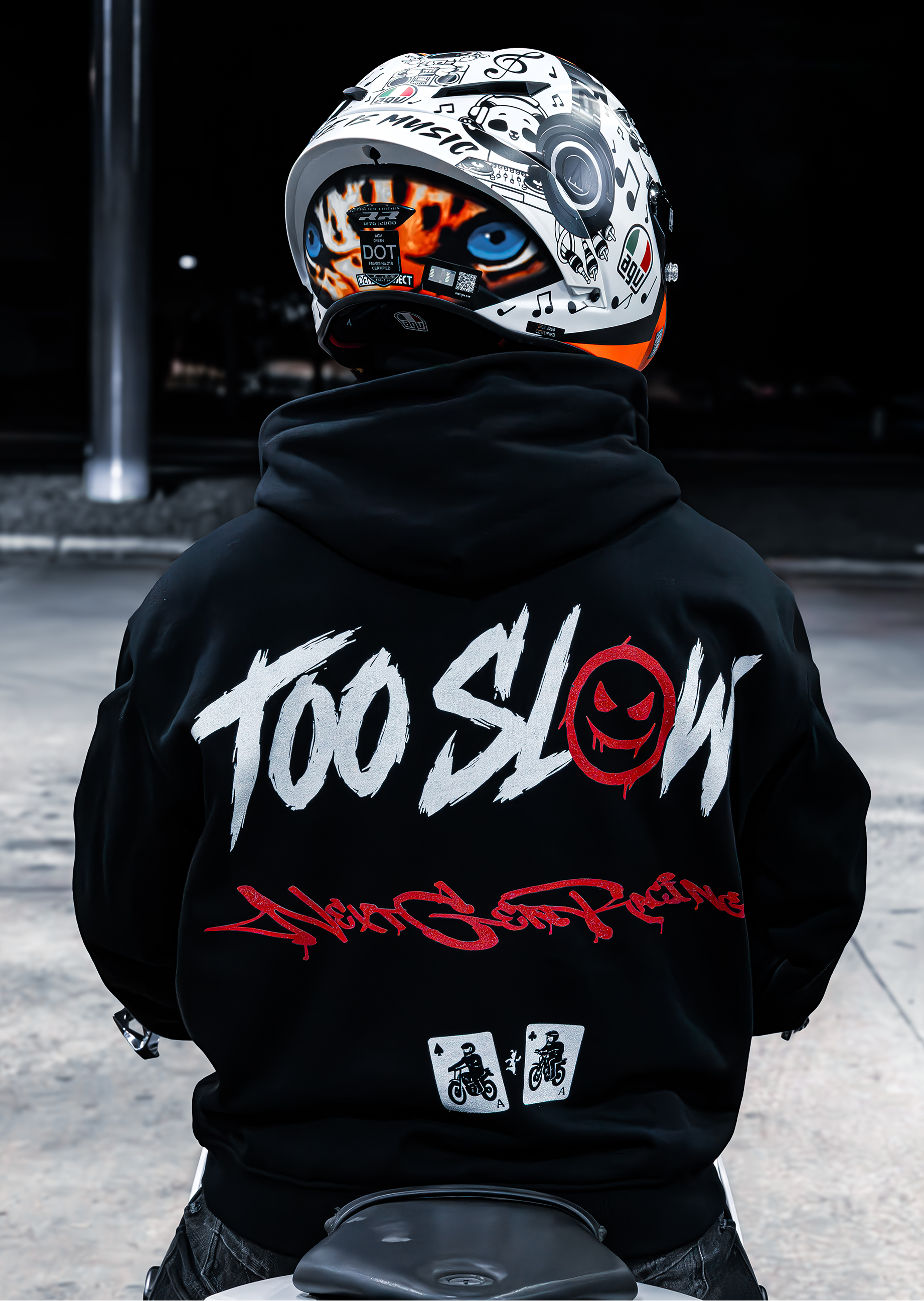 "TOO SLOW" RED HOODIE
