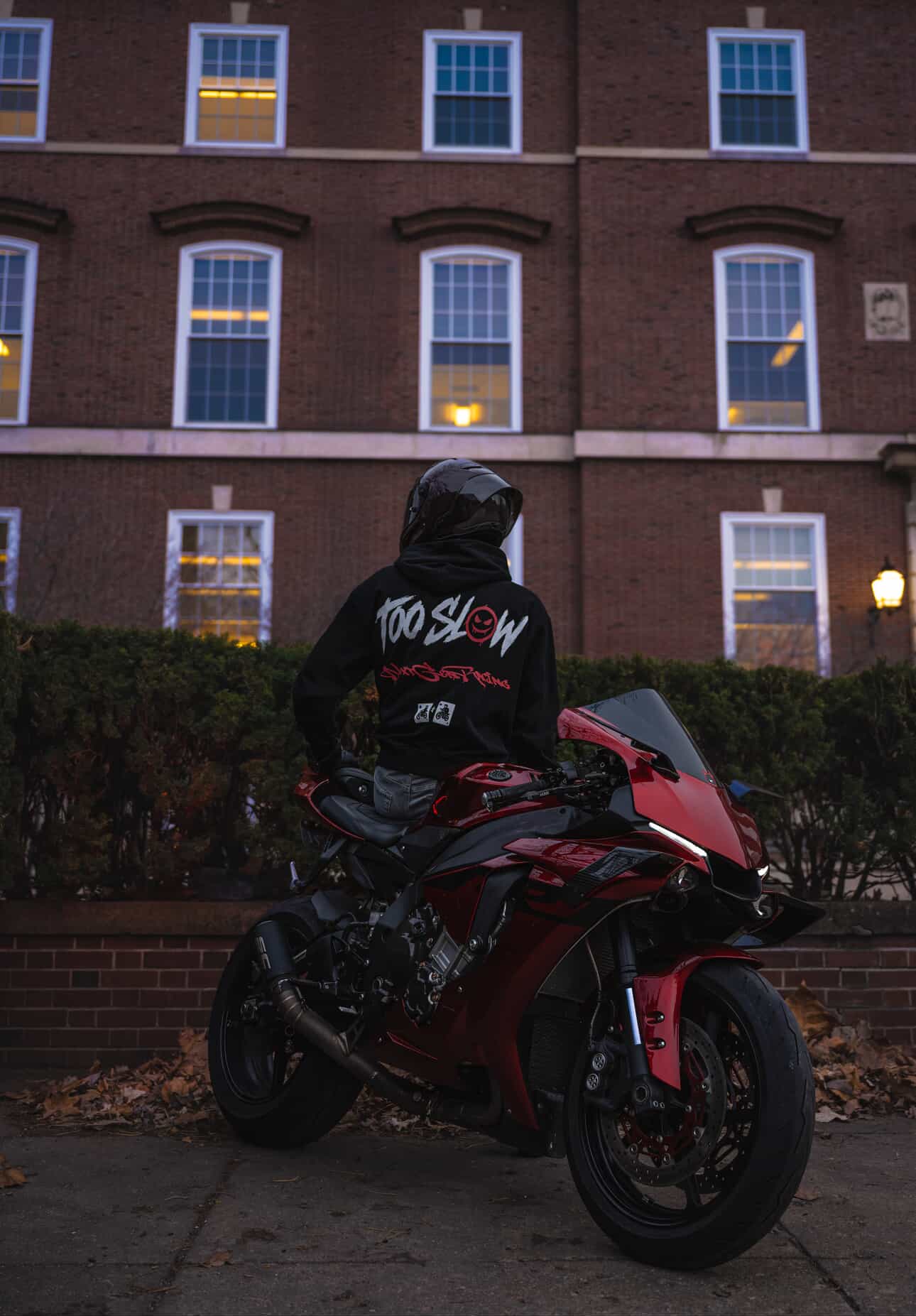 "TOO SLOW" RED HOODIE