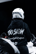 Load image into Gallery viewer, "TOO SLOW" WHITE HOODIE
